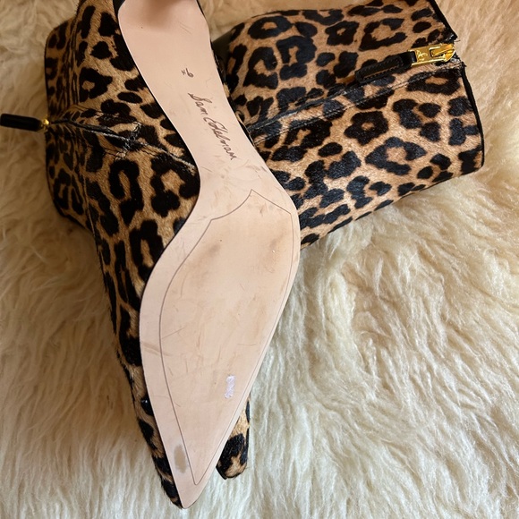 Sam Edelman Animal print Genuine Calf hide Ankle boots Stiletto Heel - Picture 6 of 14